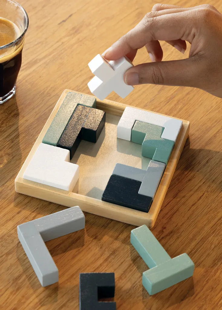 Cree Holz-Puzzle, braun – Bild 4