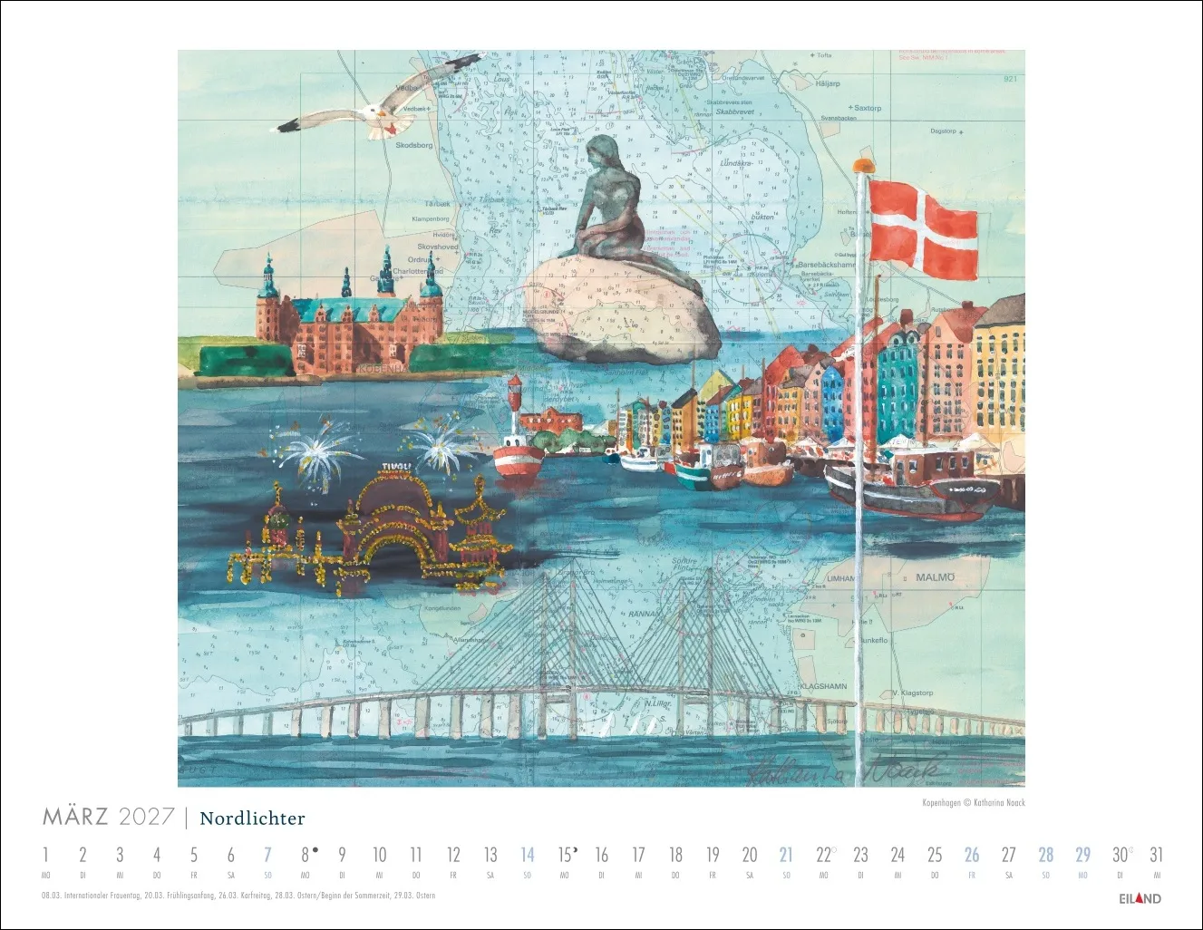 Nordlichter - See(h)karten Wandkalender 2027 – Bild 4