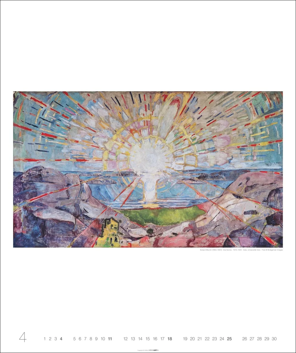 Edvard Munch Edition Wandkalender 2027 – Bild 5
