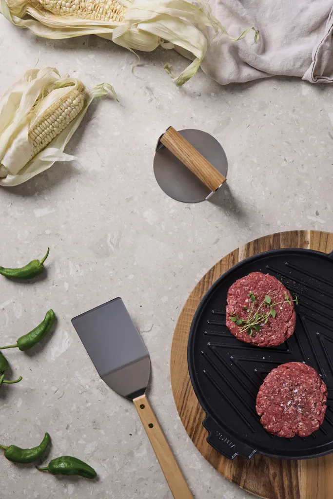 VINGA Paso Smash Burgerpresse, braun – Bild 4