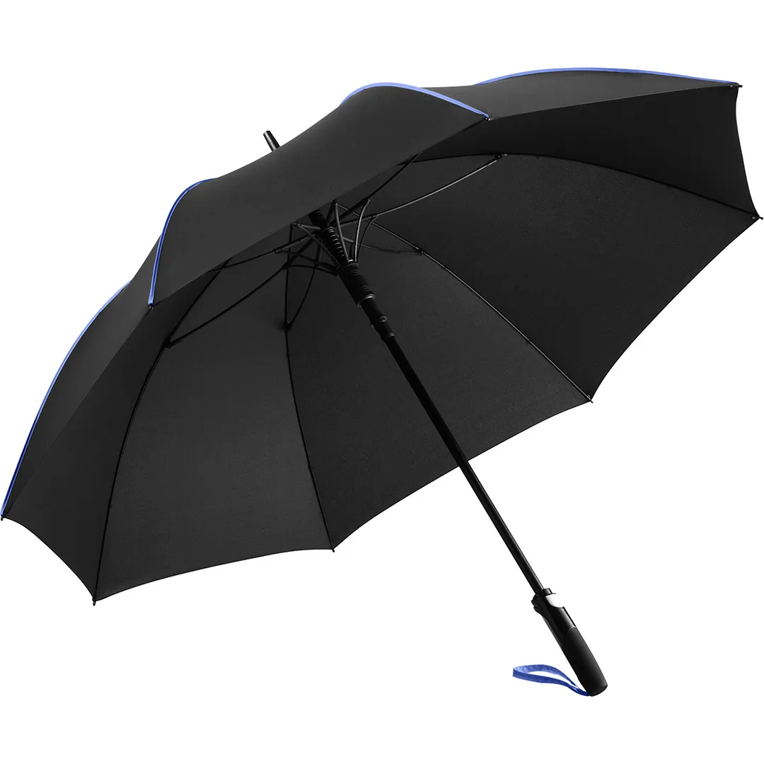 AC-Midsize-Stockschirm FARE® Seam, schwarz-euroblau – Bild 3