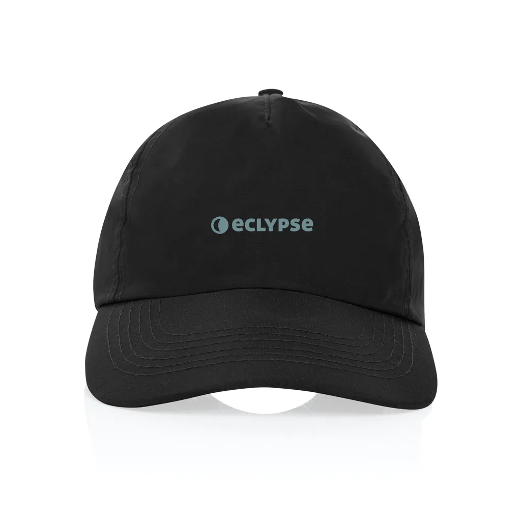 KENTO URBAN RCS 5-Panel-Cap aus RCS recyceltem Nylon, schwarz – Bild 6