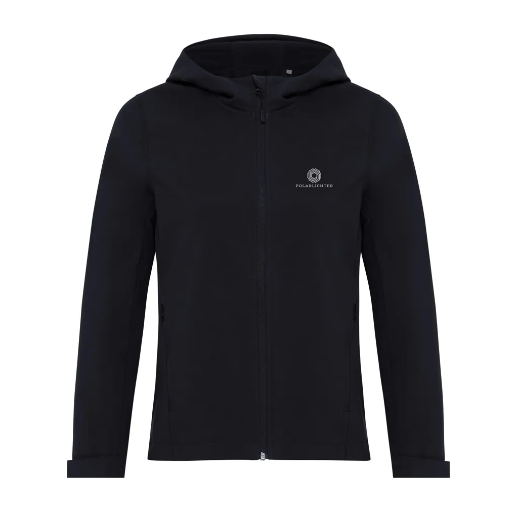 IQONIQ Makalu Damen Softshelljacke aus recyceltem Polyester, schwarz – Bild 3