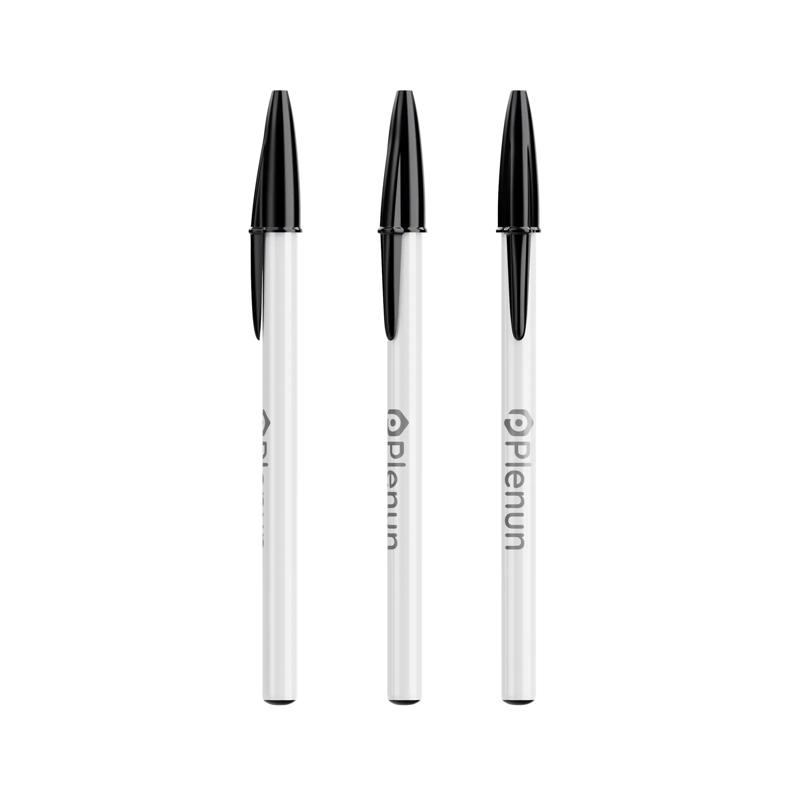 BIC® Style Ballpen, Weiß / Schwarz / Schwarze Tinte – Bild 2