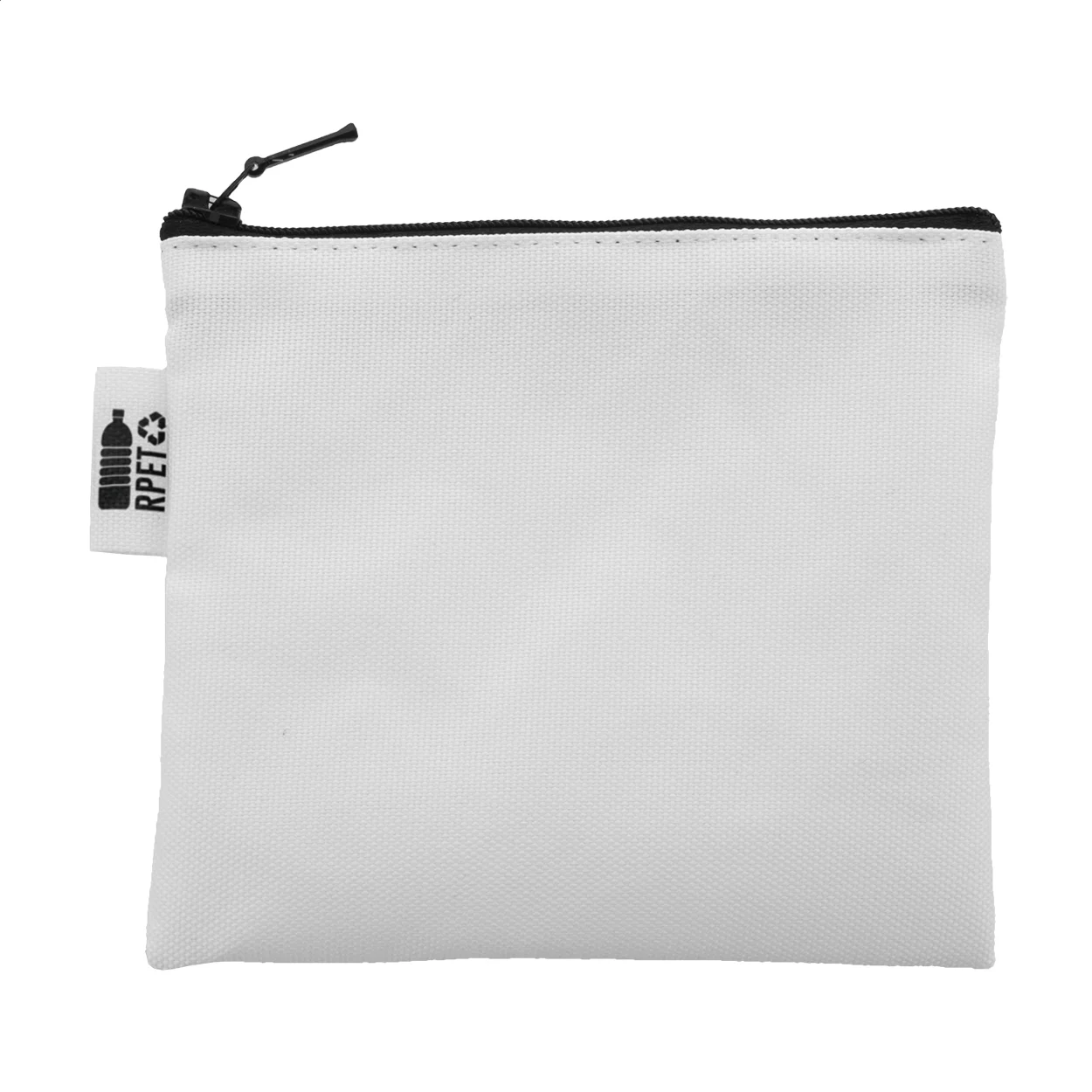 Individuelle Kosmetiktasche CreaBeauty S RPET, schwarz, weiß – Bild 3