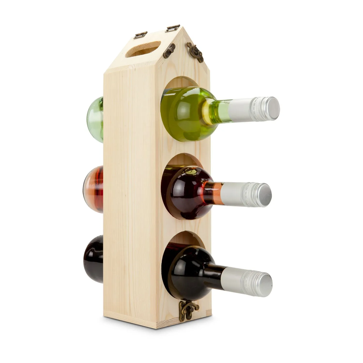 Geschenkset / Präsenteset: Rackpack - das geniale Weinregal, braun – Bild 2