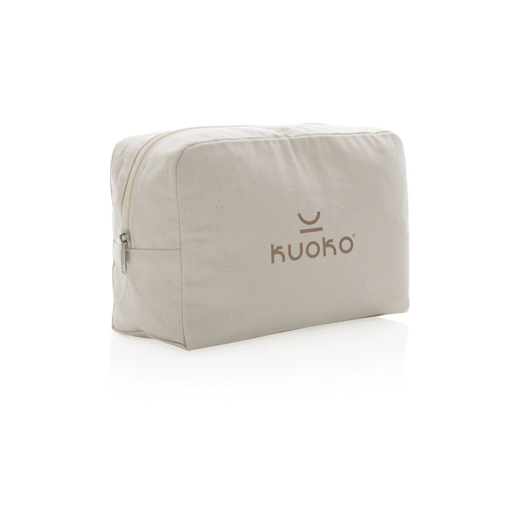 Impact Aware™ 285g/m² Kosmetiktasche aus ungefärbtem Canvas, off white – Bild 6