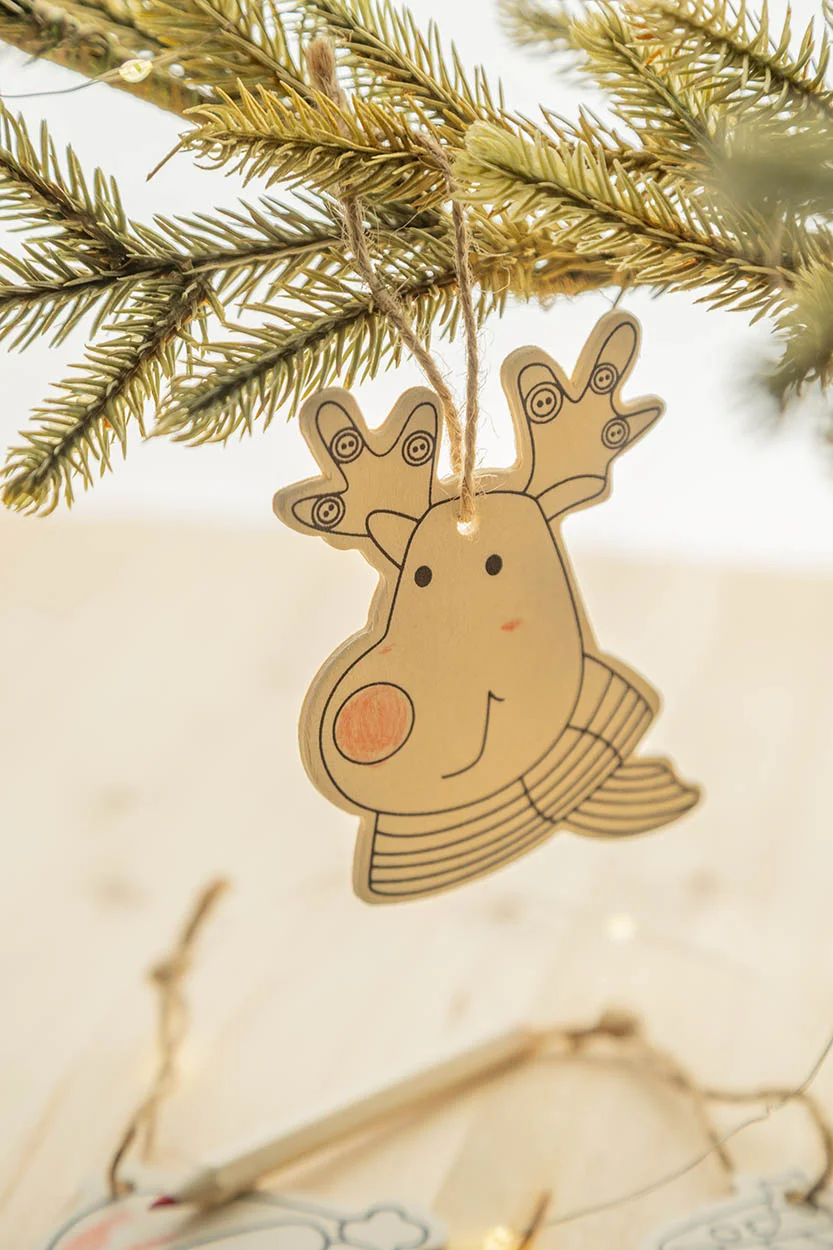Christbaumschmuck Oppland zum Ausmalen, natur – Bild 5