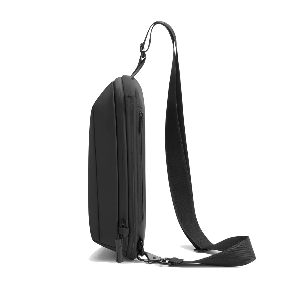 Urban wasserabweisender Sling-Bag, schwarz – Bild 5