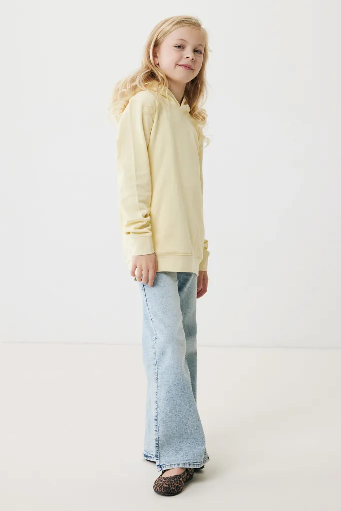IQONIQ Yengo KidsHoodie mit Seitentaschen aus rec. Baumwolle, cream yellow – Bild 7