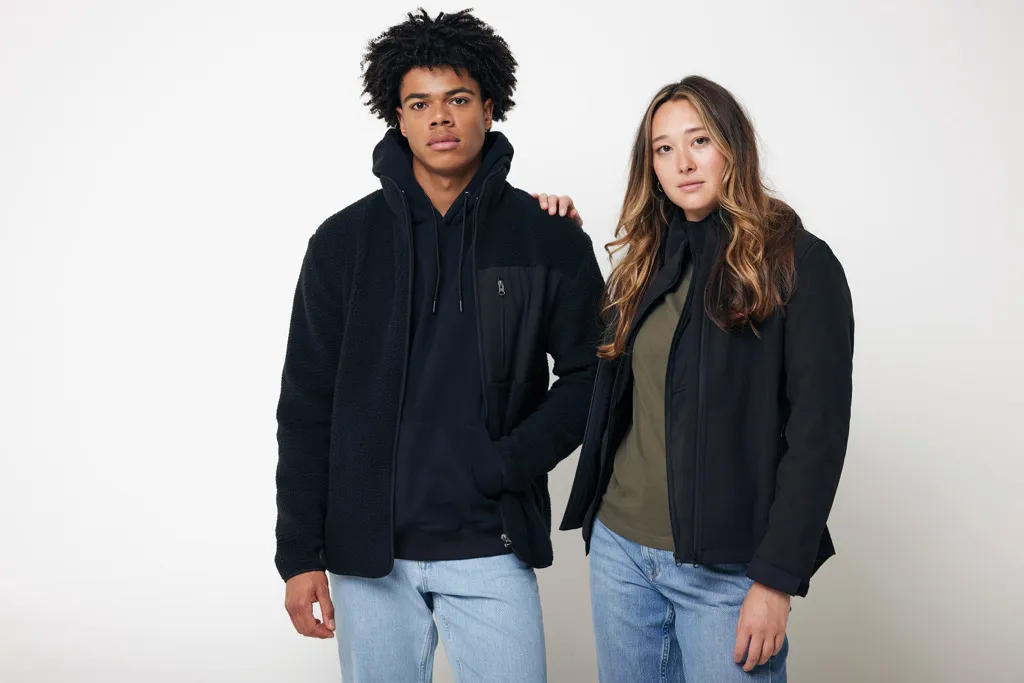 IQONIQ Yoho Relax-Hoodie aus recycelter Baumwolle, schwarz – Bild 6