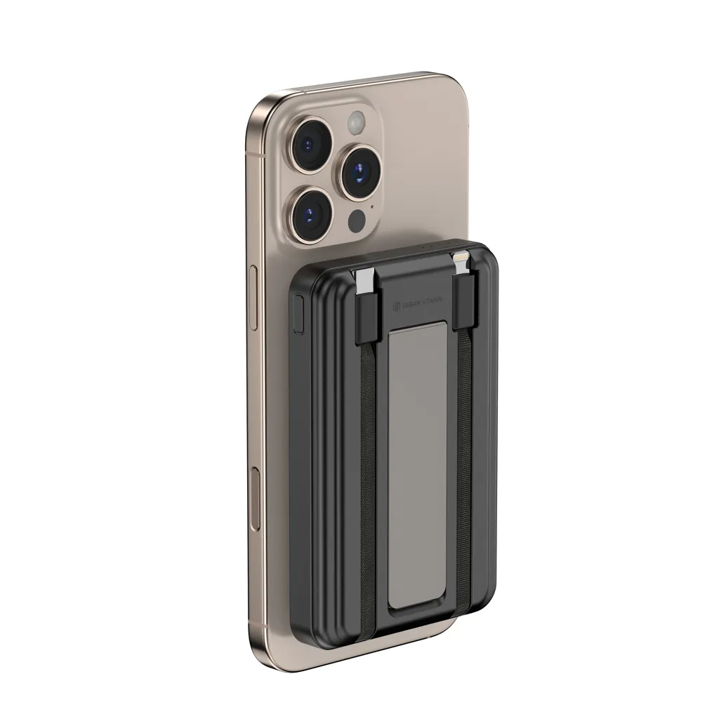 Urban Vitamin Delano 5-in-1 10.000mAh 20W PD magn. Powerbank, schwarz – Bild 8