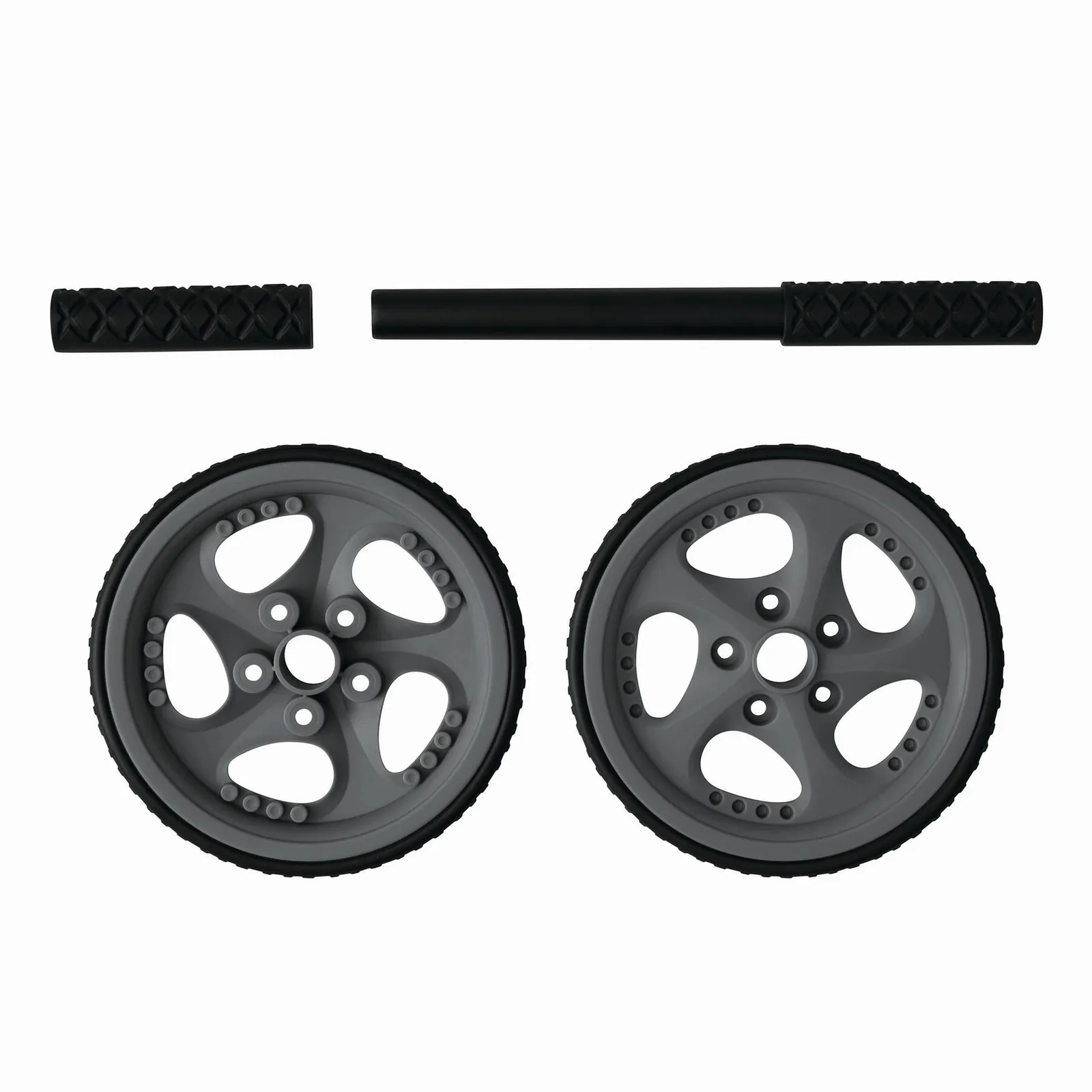 SPORT WHEEL - Bauchmuskeltrainer grau, schwarz, grau, schwarz – Bild 2