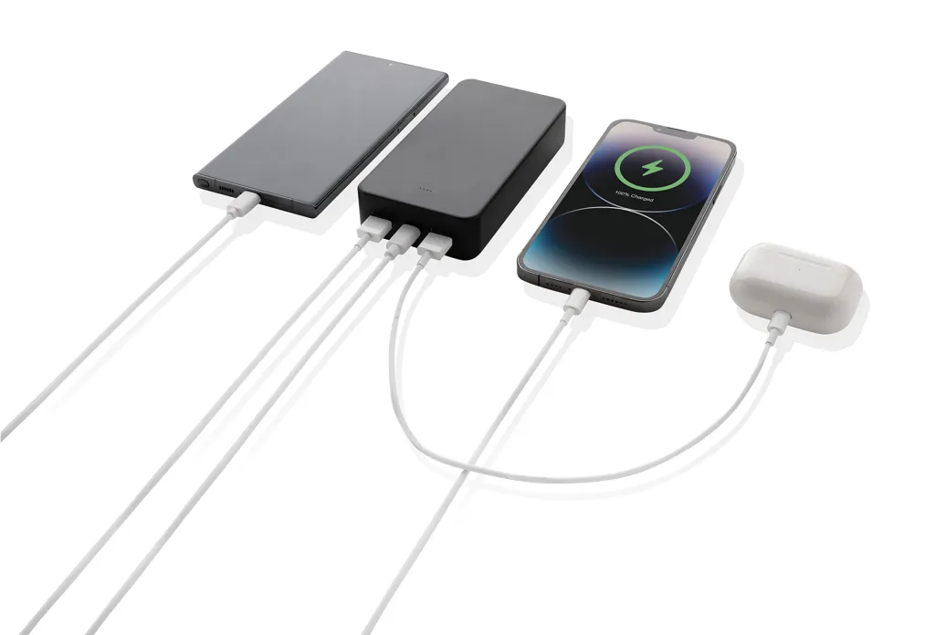Boostcore 20.000mAh Powerbank aus RCS rec. Kunststoff, schwarz – Bild 4