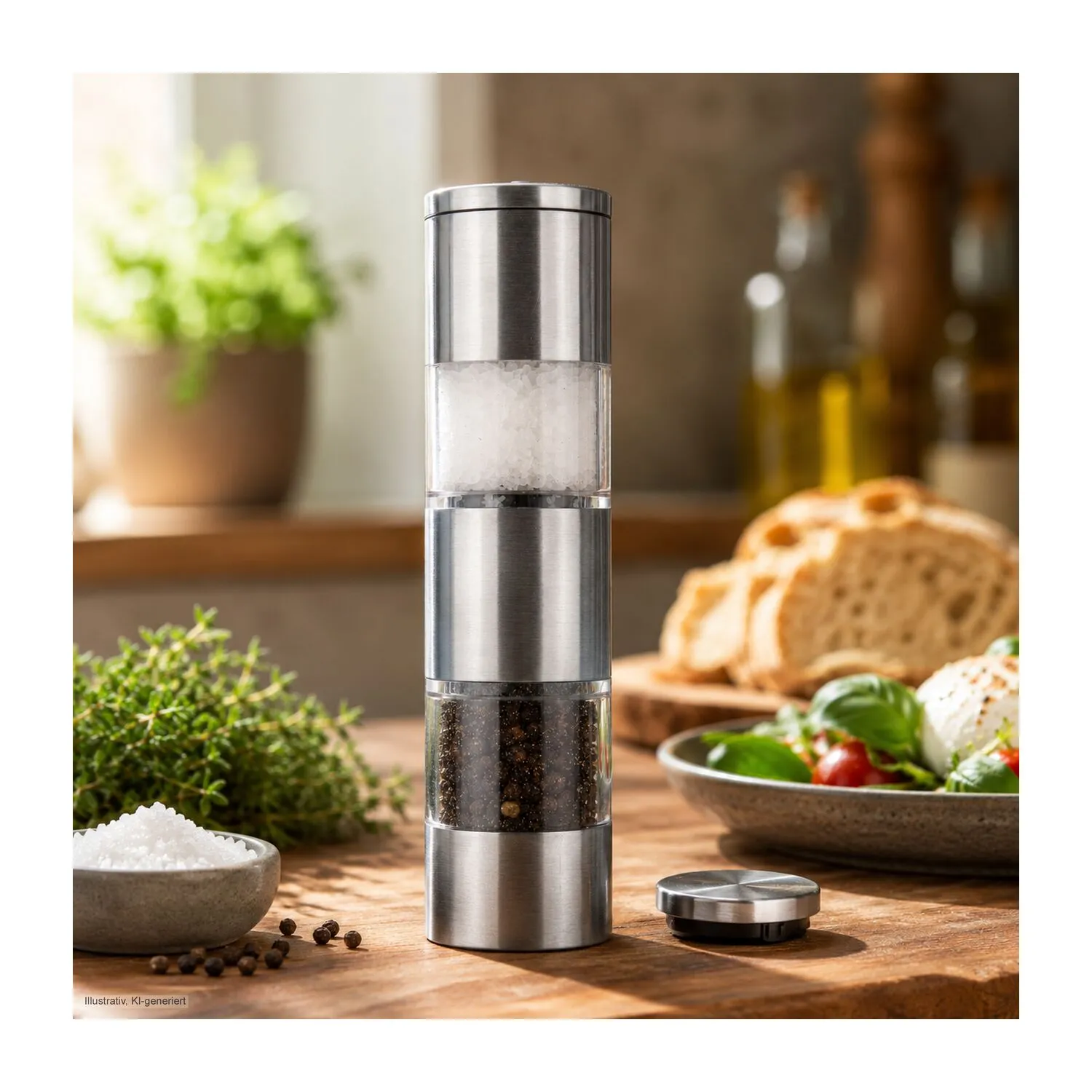 ROMINOX® Salz- und Pfeffermühle // Dumelo, silber – Bild 6