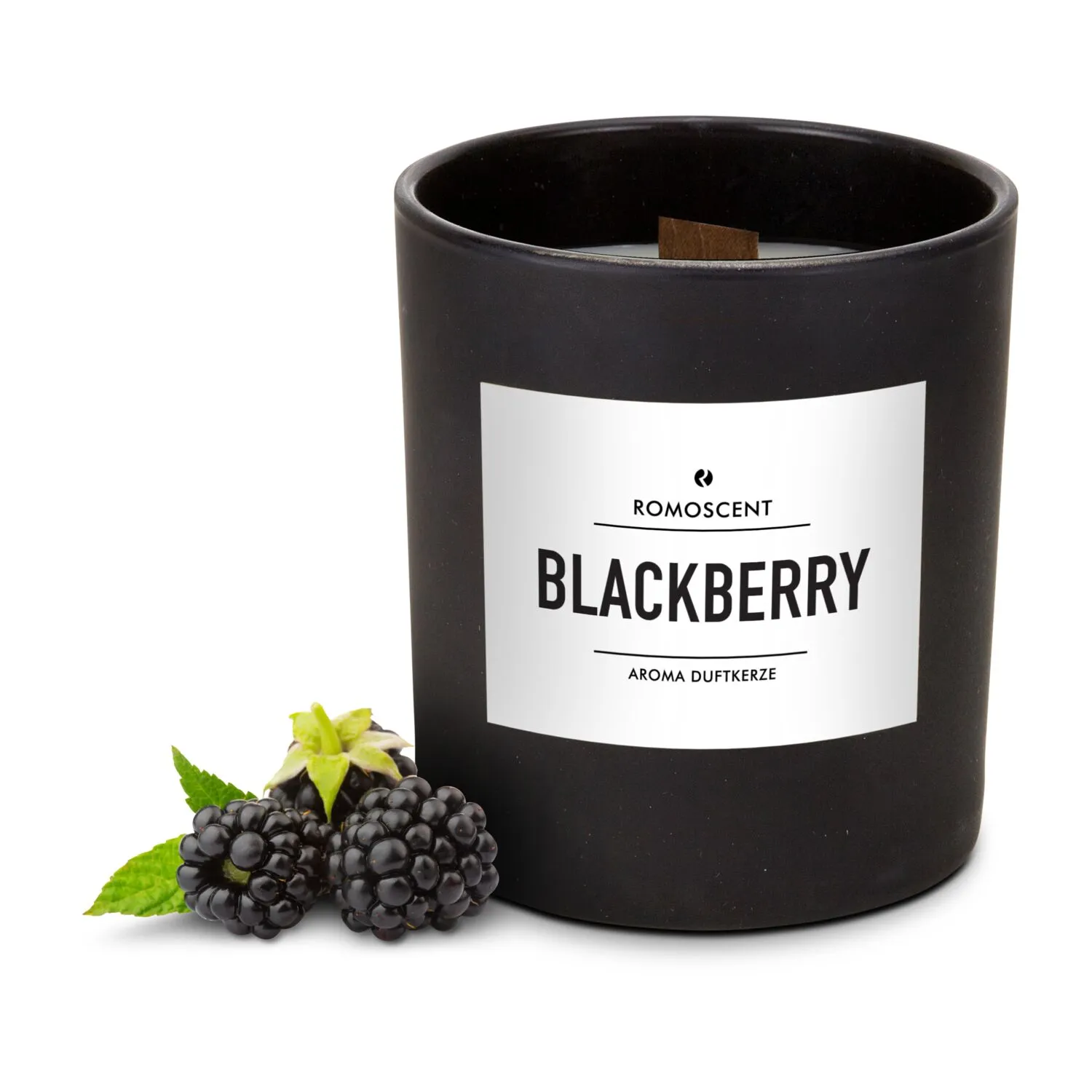 ROMOSCENT® Aromakerze Blackberry, schwarz – Bild 6
