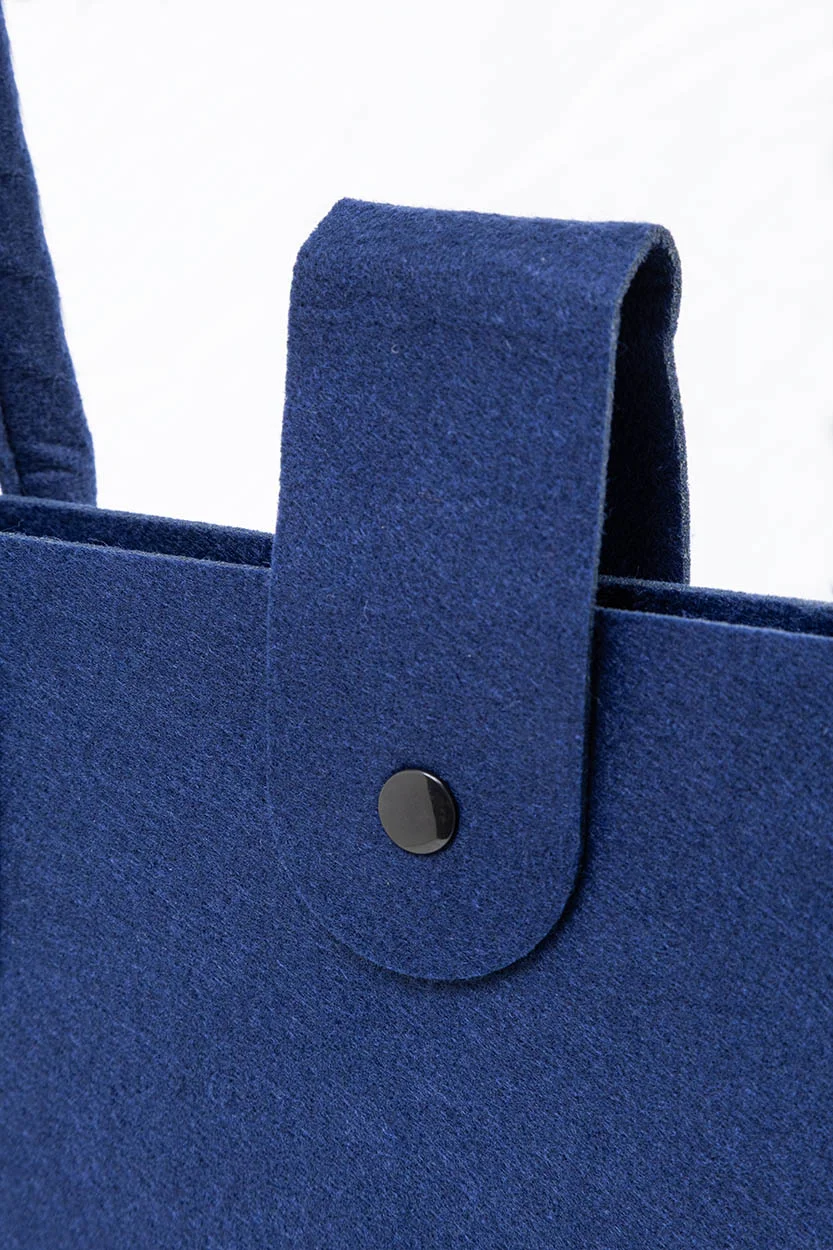 Einkaufstasche RPET Refelt Shop Lux, dunkelblau – Bild 5