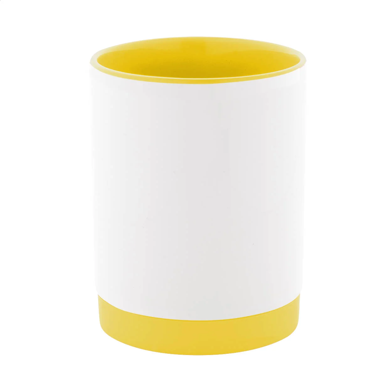 Sublimationstasse MultiColour Plus, gelb, weiß – Bild 3