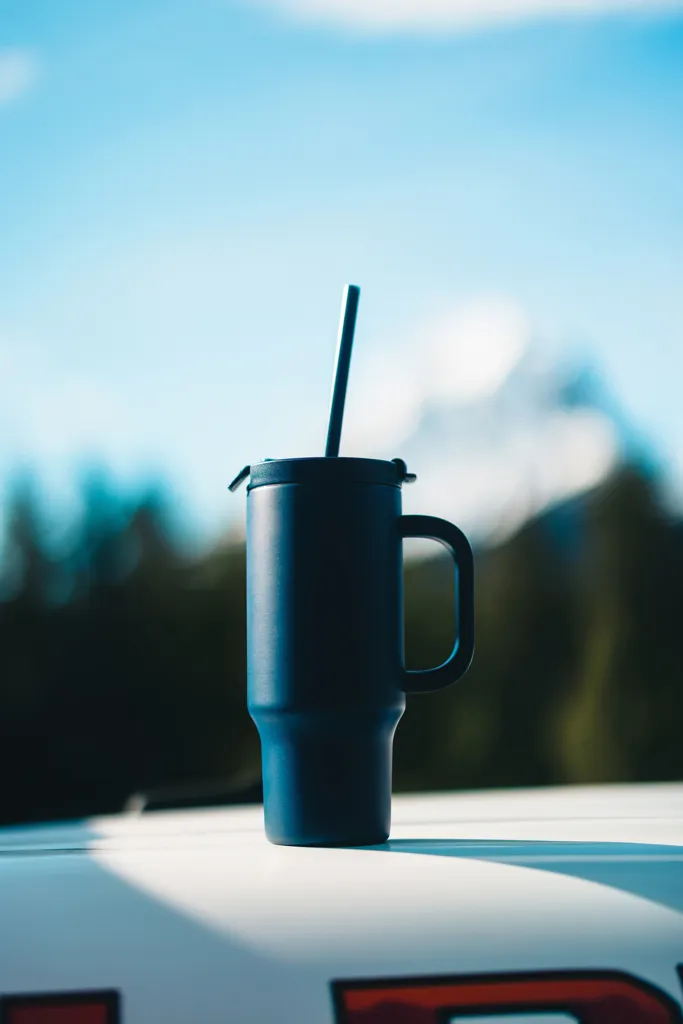Cruiser kompakter, auslaufsicherer RCS rec. Becher 480ml, navy blau – Bild 7