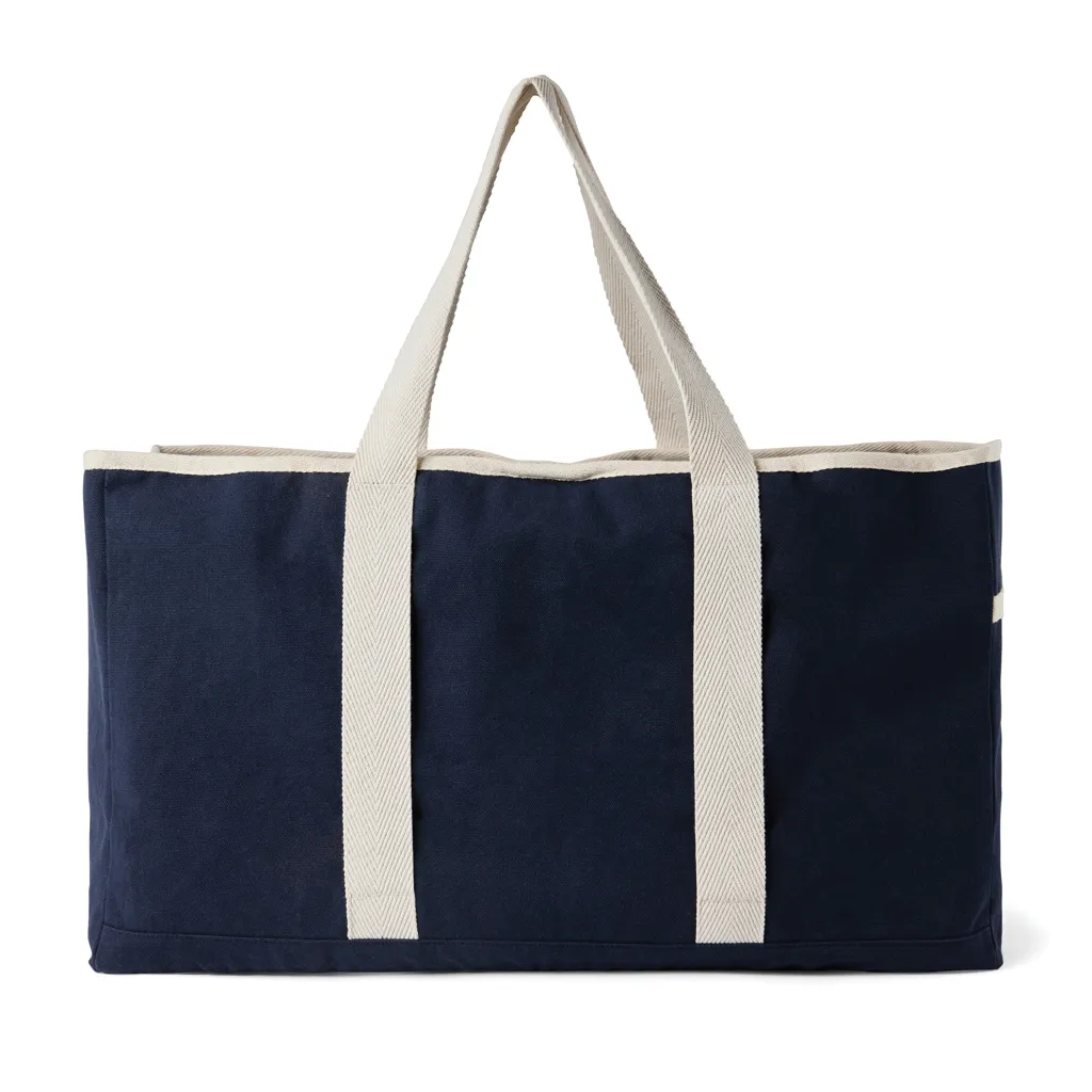 VINGA Volonne AWARE™ Strandtasche aus recyceltem Canvas, blau – Bild 2