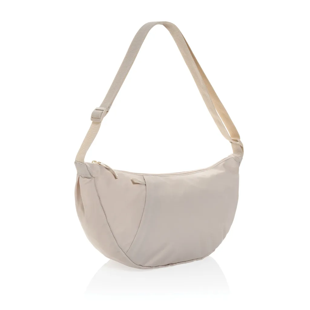 Crescent XL AWARE™ RPET Half-Moon Sling Tasche, beige – Bild 2
