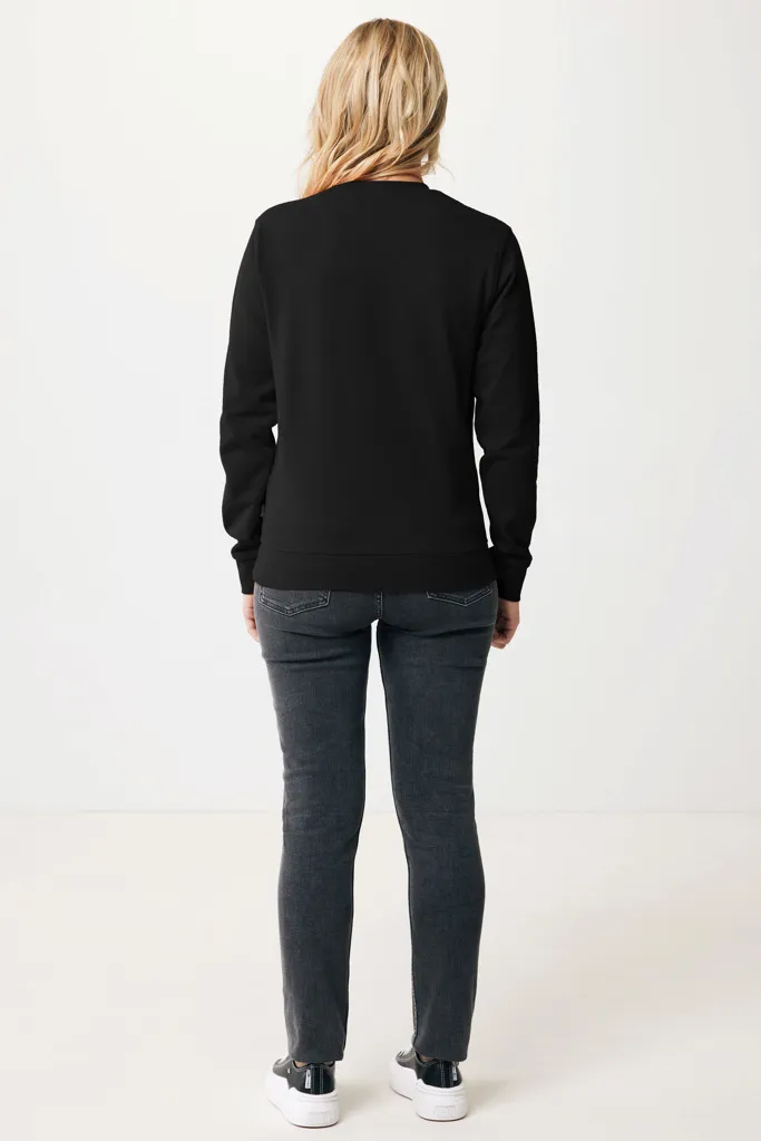 IQONIQ Zion Rundhals-Sweater aus recycelter Baumwolle, schwarz – Bild 6