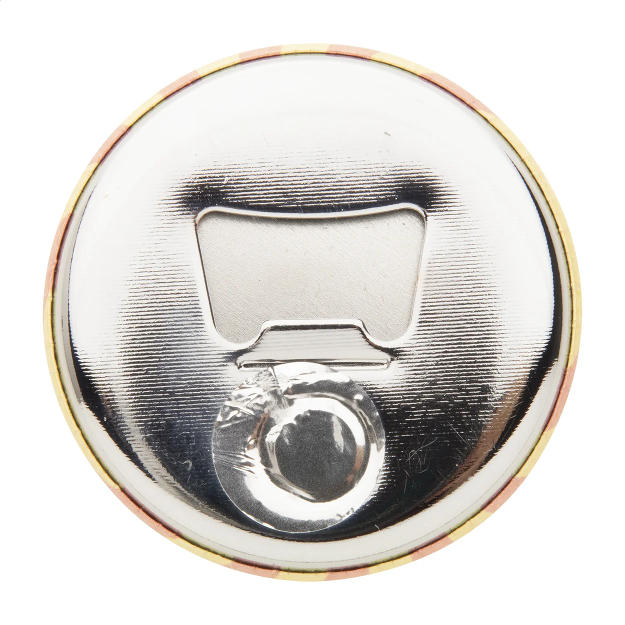 Button-Flaschenöffner MagBadge Bottle, silber, weiß – Bild 6