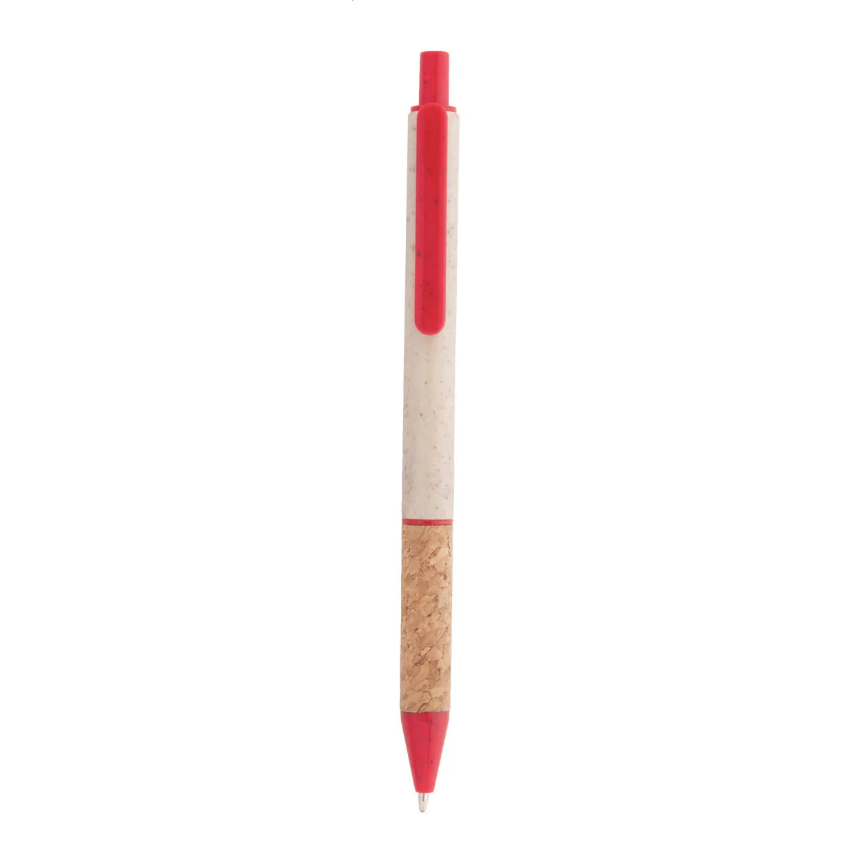 Kugelschreiber Corgy, rot, natur – Bild 2