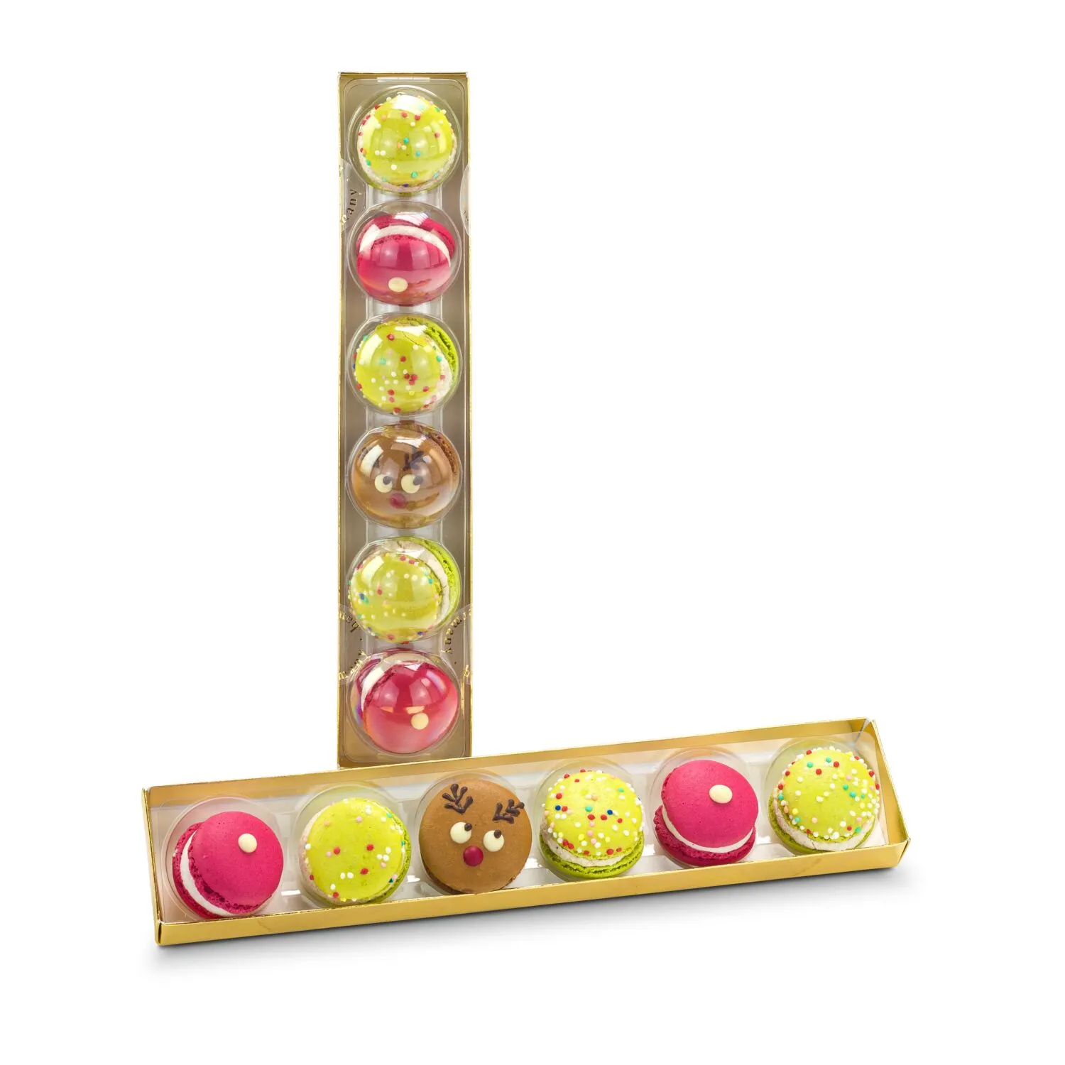 Geschenkset / Präsenteset: Weihnachts-Macarons, grün – Bild 4