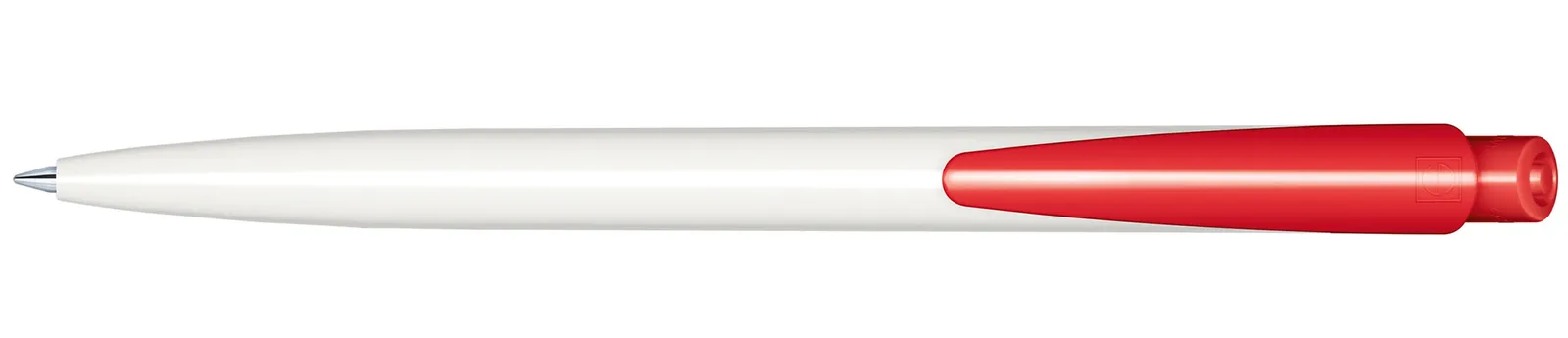 Dart Polished Basic Druckkugelschreiber, Weiß - Rot 186 – Bild 3