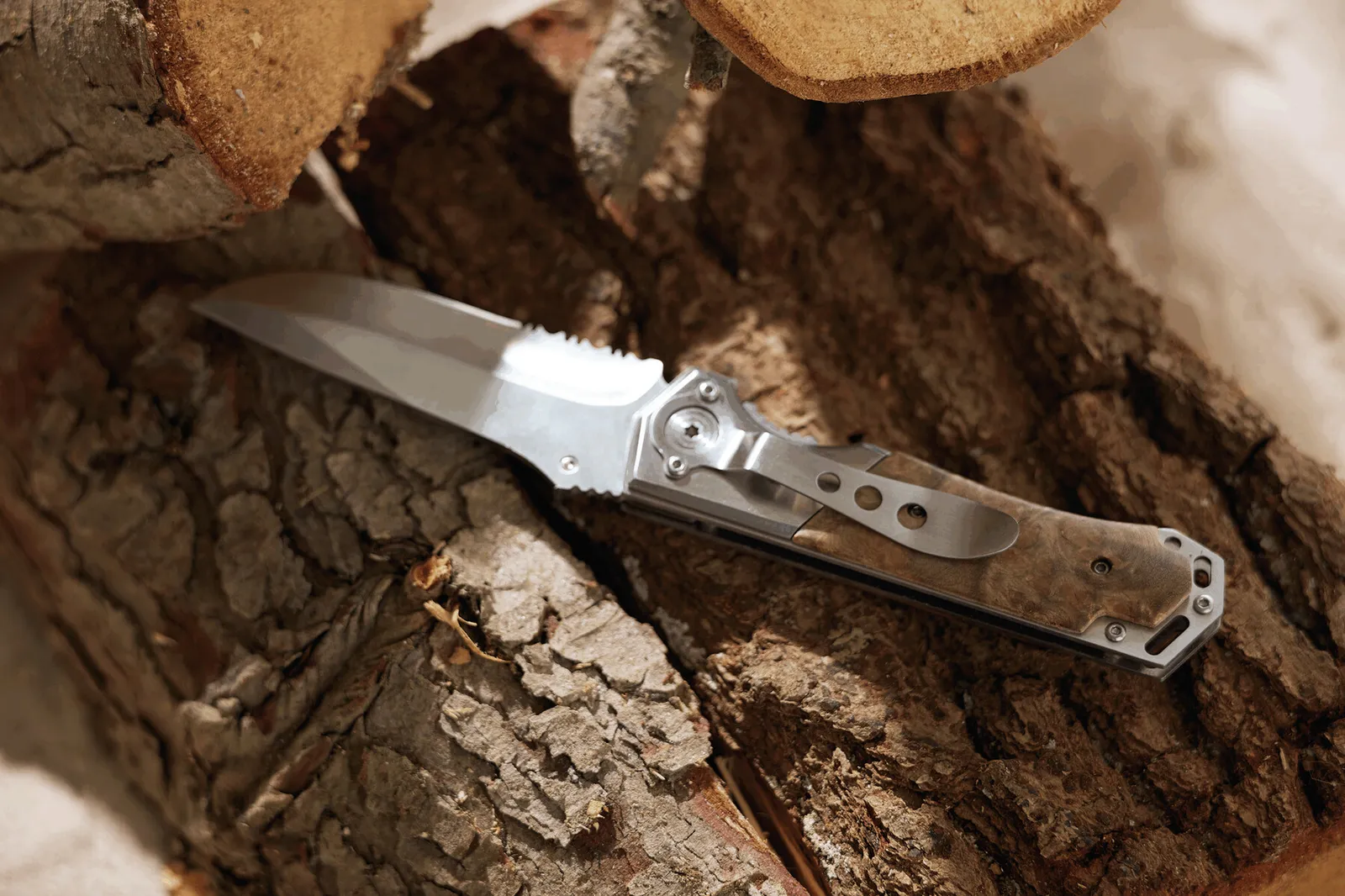 HUNTER - Jagdmesser braun, silber, braun, silber – Bild 8