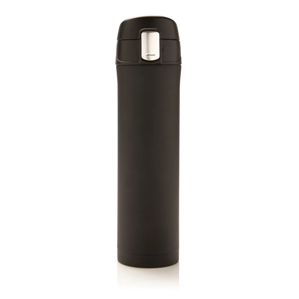 Easy Lock Vakuum-Flasche aus RCS recyceltem Stahl, schwarz – Bild 2
