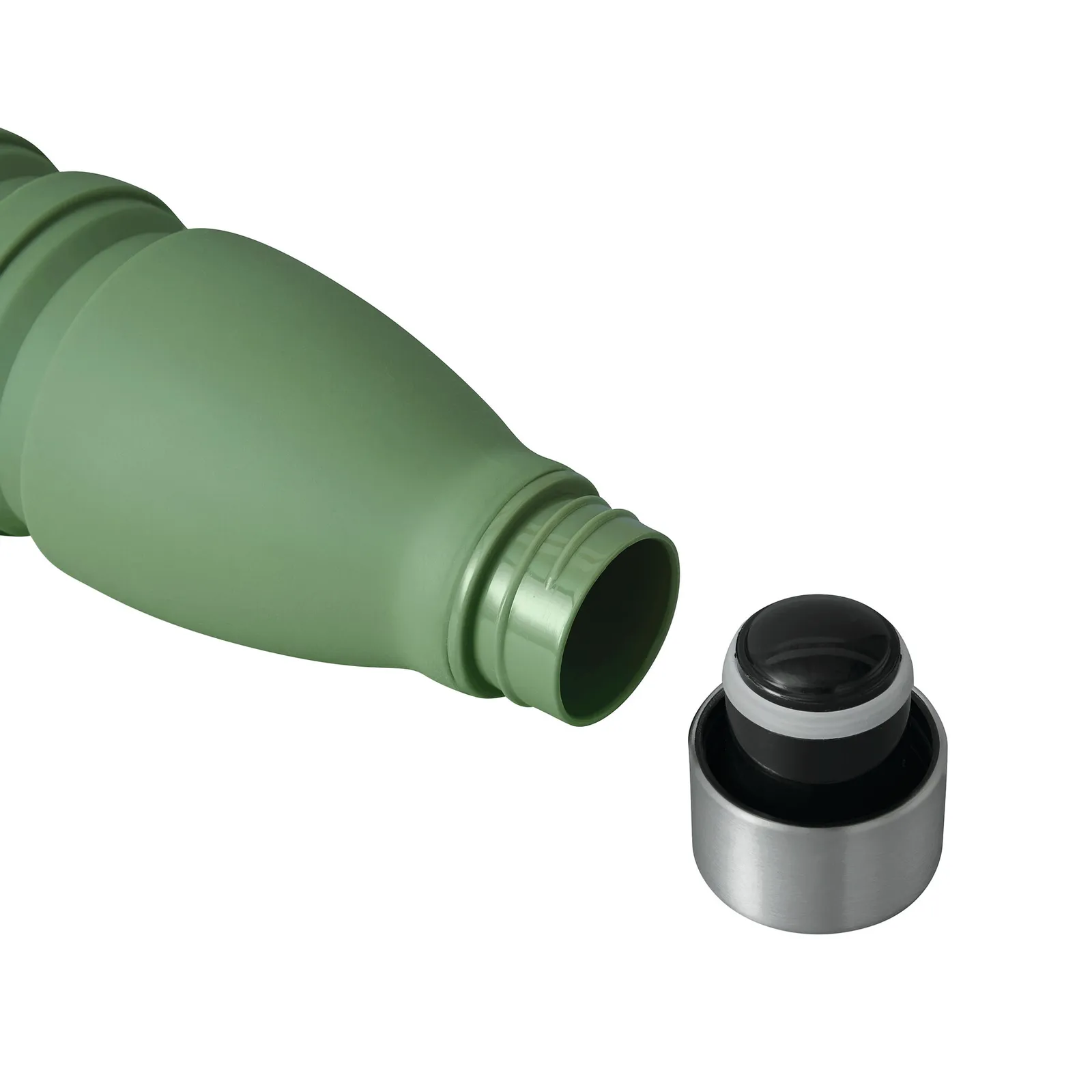 BIG GETS SMALL - Faltbare Trinkflasche, olivgrün – Bild 7