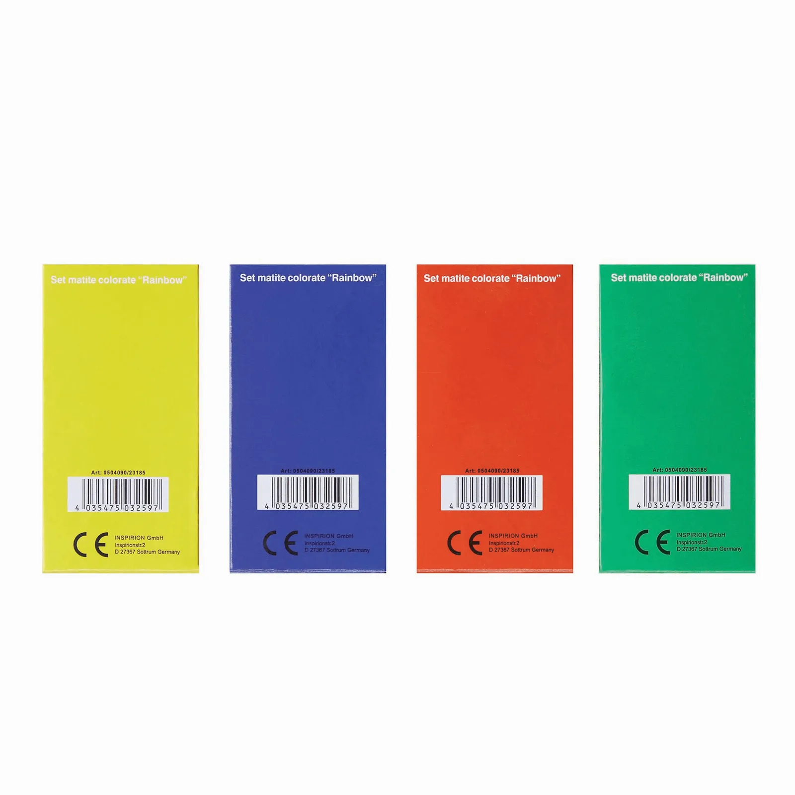 RAINBOW - Buntstifte-Set, 4-fach sortiert blau, gelb, grün, rot, blau, gelb – Bild 3