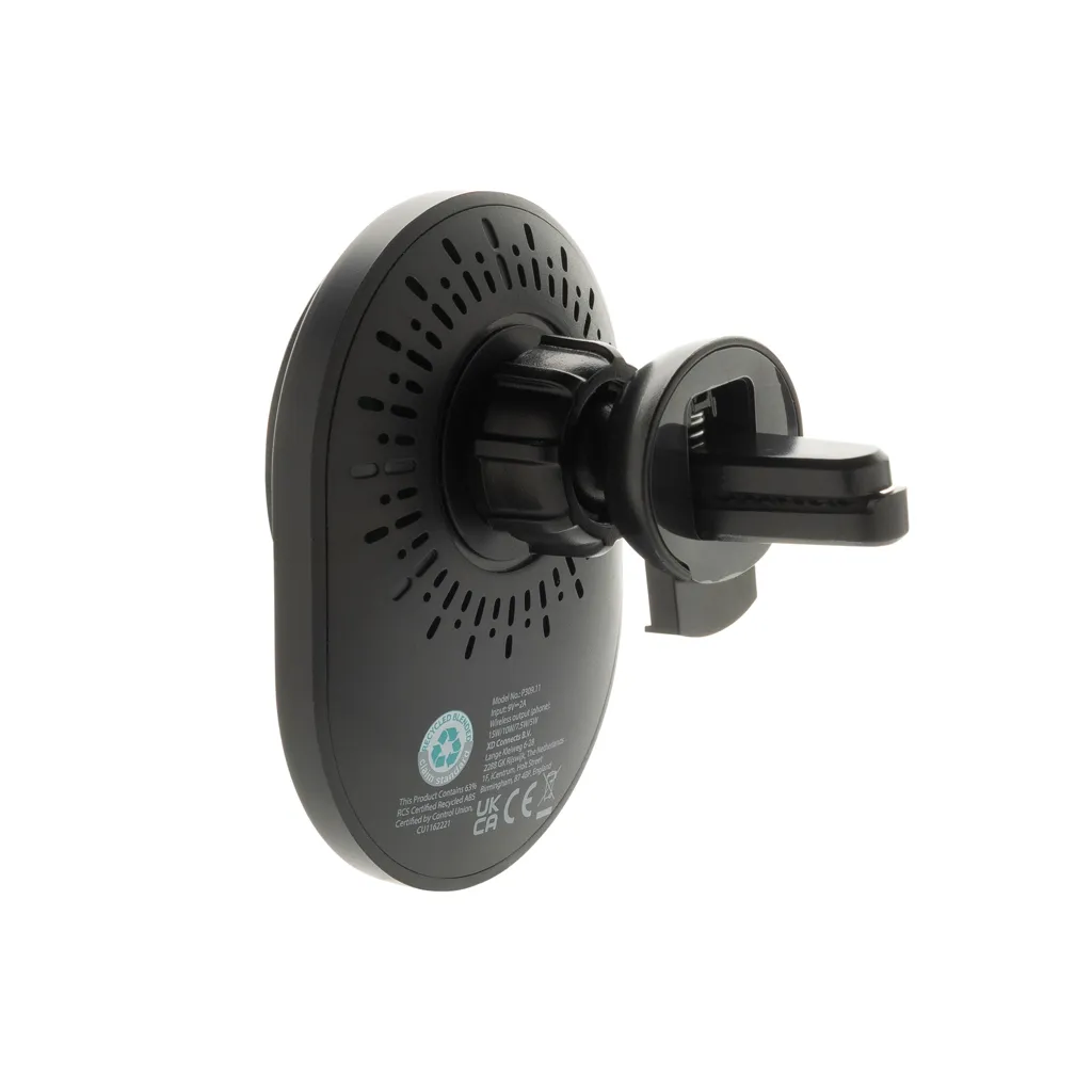 PowerCruze magnetischer 15W Autohalter aus RCS rec. ABS, schwarz – Bild 4