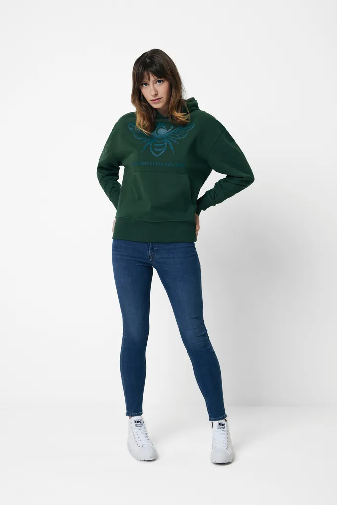 IQONIQ Yoho Relax-Hoodie aus recycelter Baumwolle, forest green – Bild 4