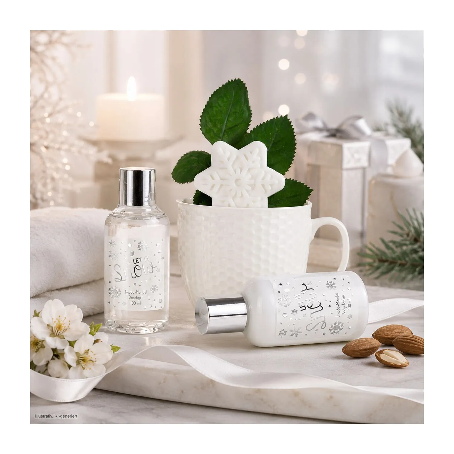 Wellness-Geschenkset: Snowflake, weiß – Bild 4