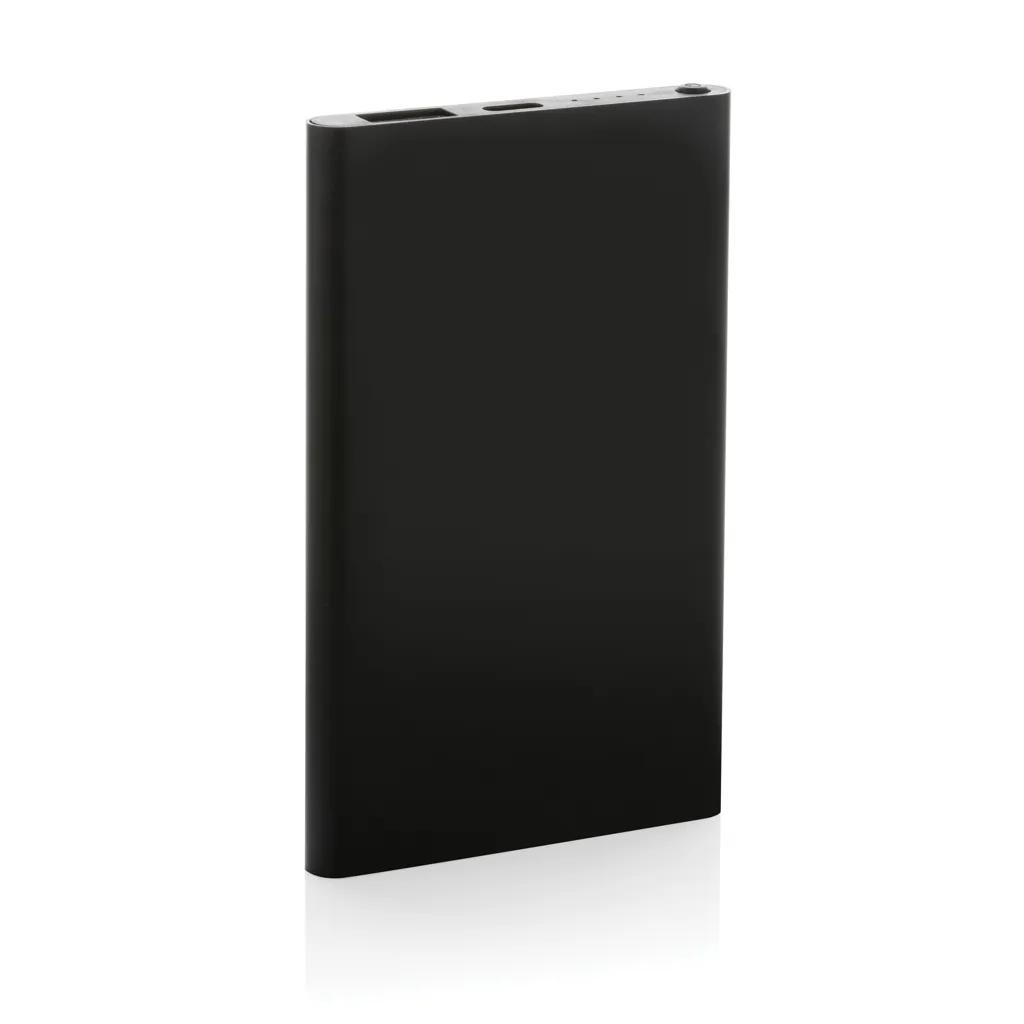 4.000mAh Type-C Powerbank aus RCS recyeltem ABS & Aluminium, schwarz – Bild 3