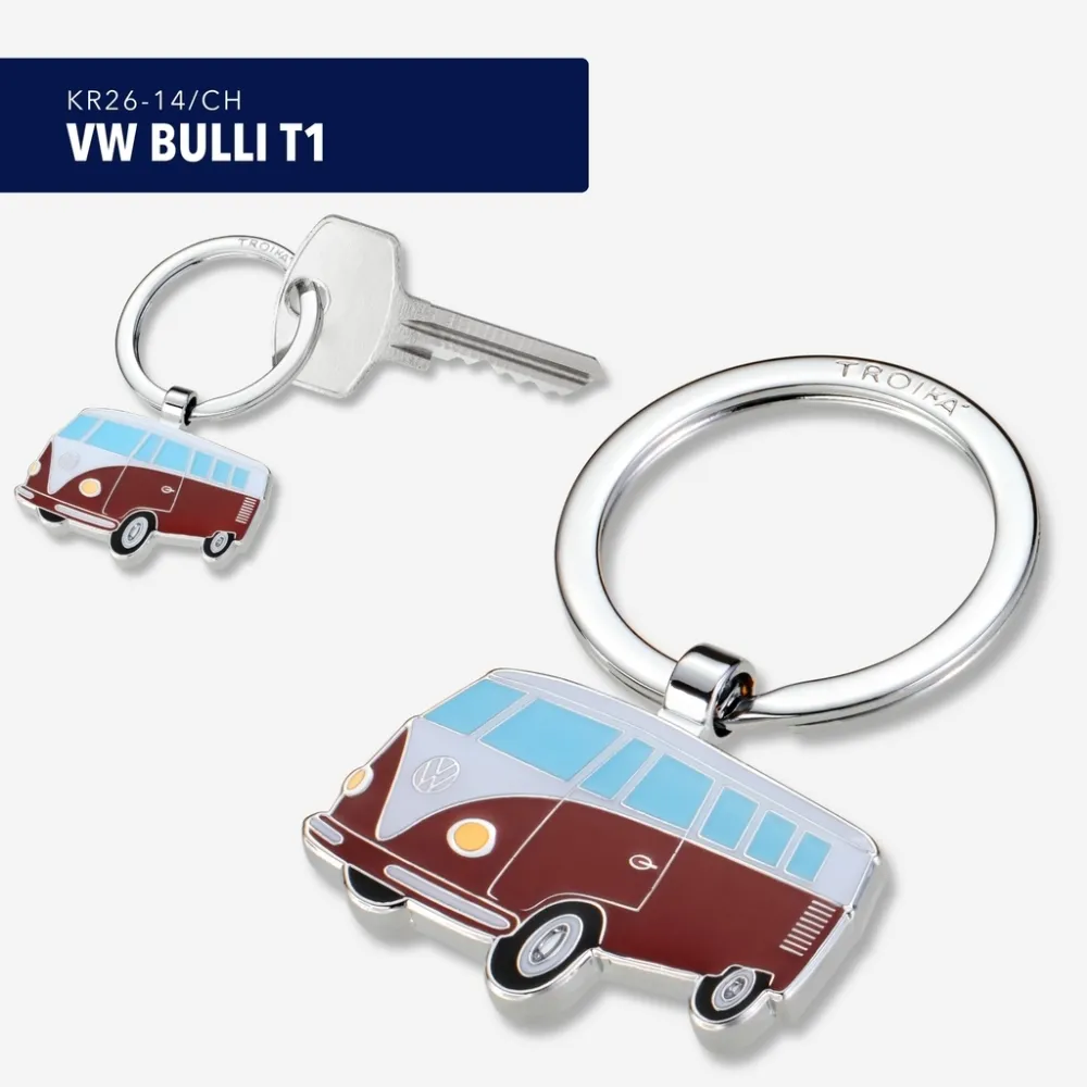 Schlüsselanhänger VW BULLI T1, rot – Bild 5