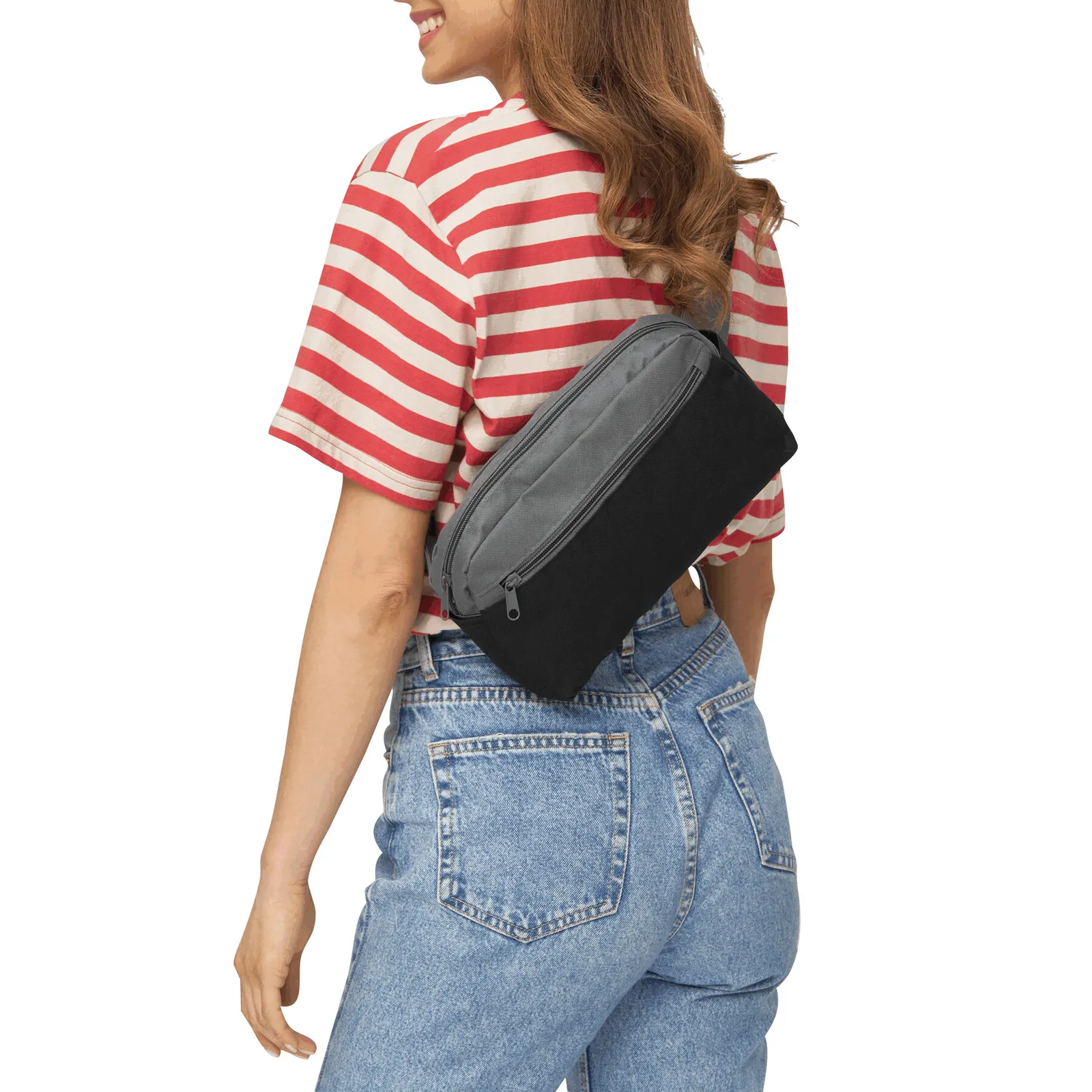 CLOSE-BY - Gürteltasche, dunkelgrau, schwarz – Bild 7