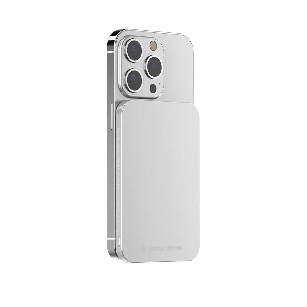 Urban Vitamin Burbank 3000mAh Powerbank aus RCS Plastik/Alu, silber – Bild 4