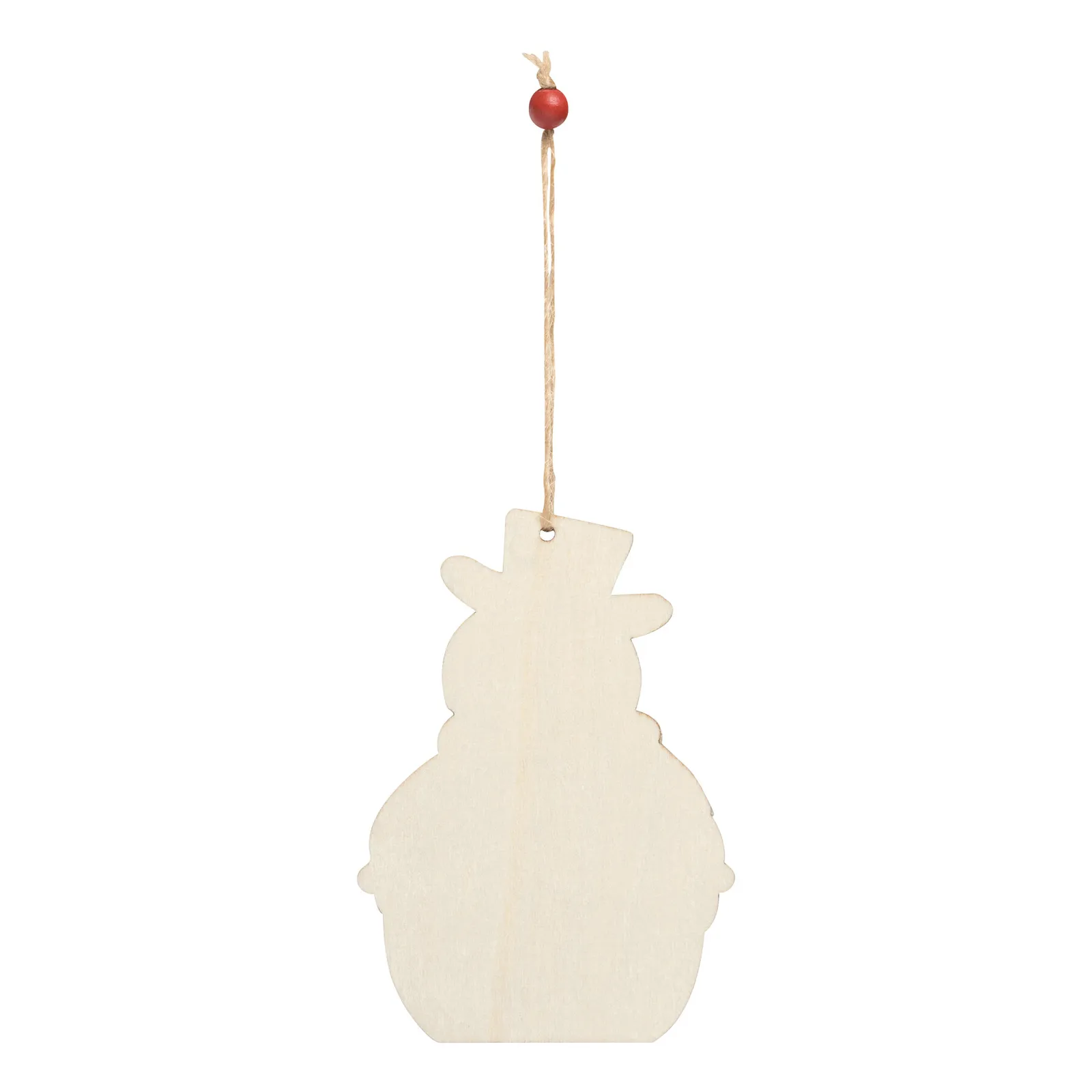 WOODEN CLAUS - Geschenk- / Baumanhänger, WOODEN SNOWI – Bild 2