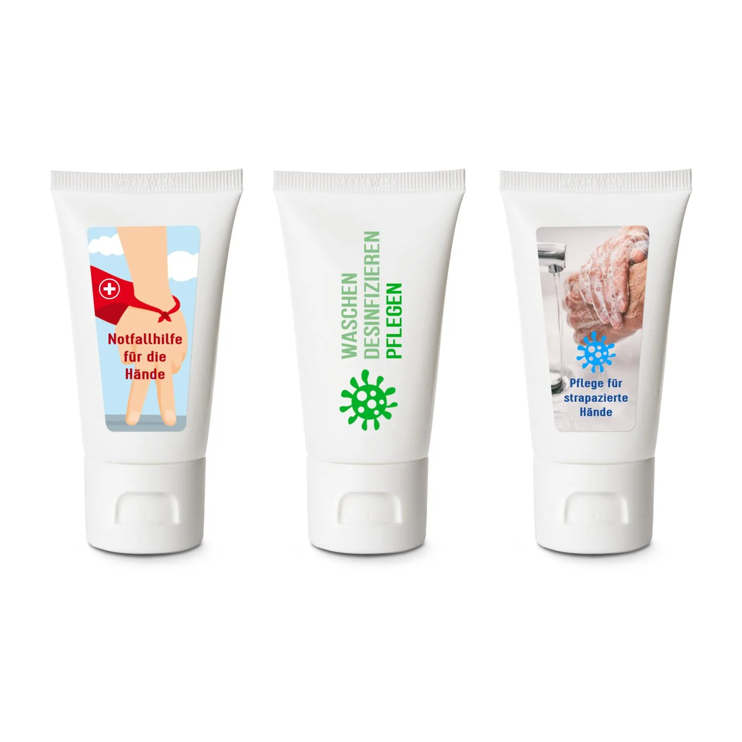 Frohe Ostern Pflegetube 50 ml - Hand- und Nagelcreme ALOE VERA SENSITIV, blau – Bild 4