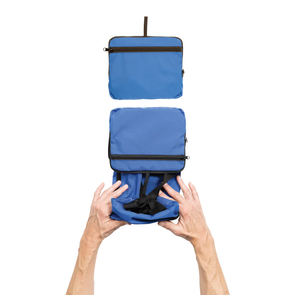 Dillon AWARE™ RPET faltbarer klassischer Rucksack, Königsblau – Bild 6