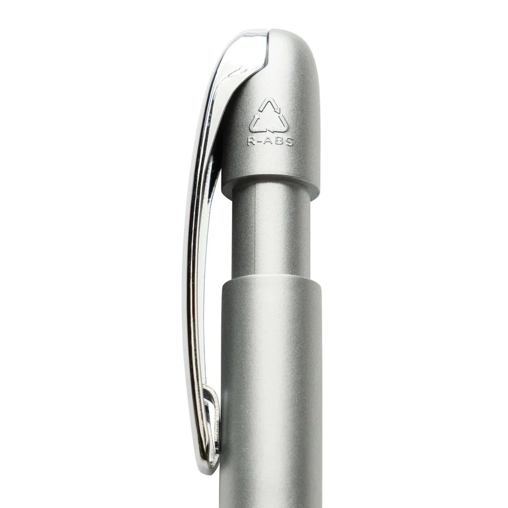 Glide GRS-zertifizierter rABS Stift mit Metallclip, grau – Bild 2