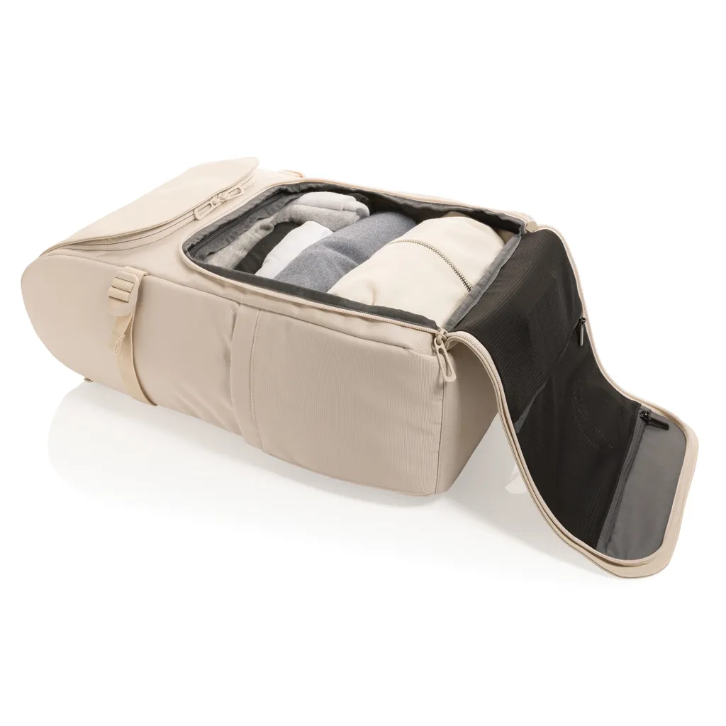 Pascal AWARE™ RPET Deluxe Weekend Rucksack, beige – Bild 6
