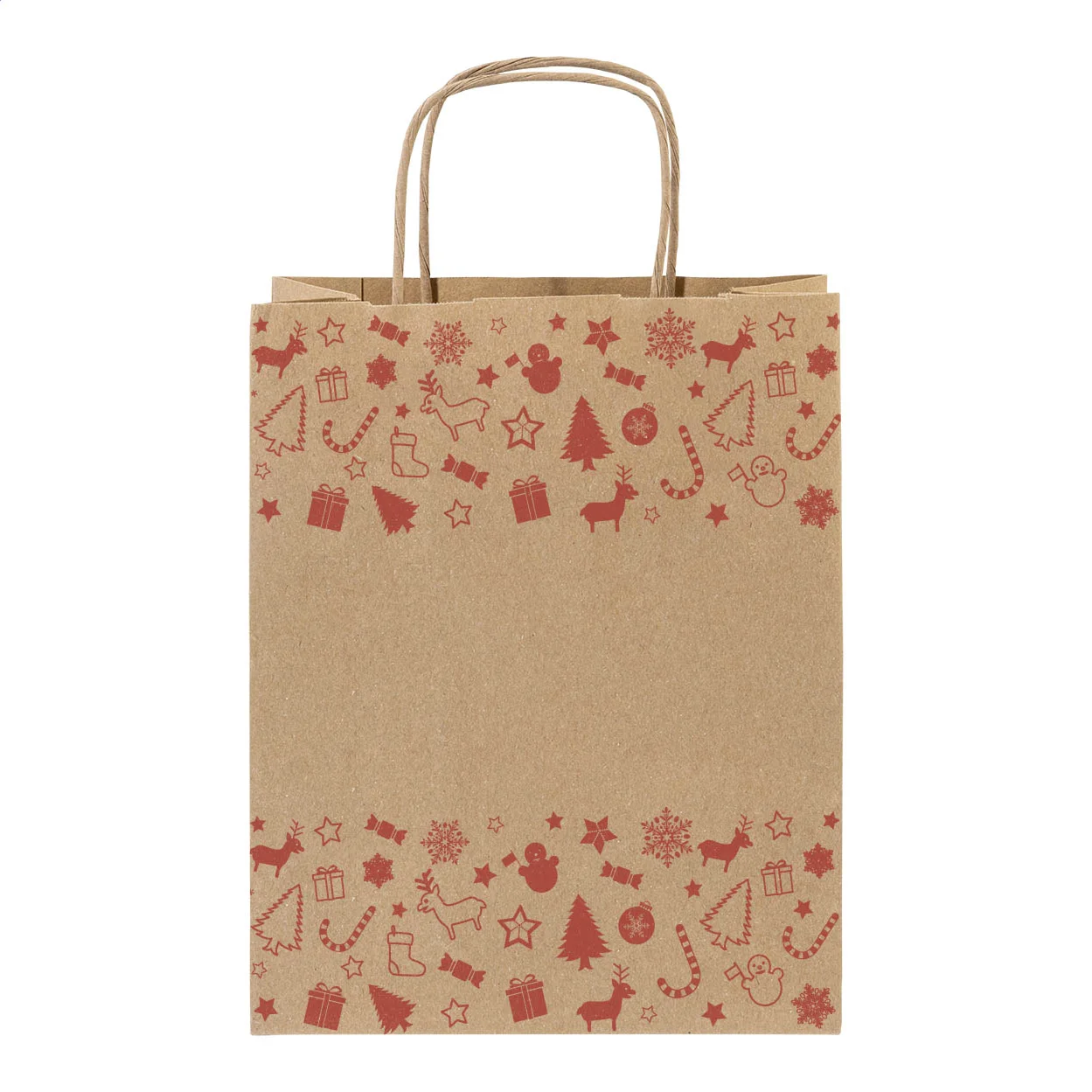Weihnachtsgeschenktasche Julegave L, groß, natur – Bild 3
