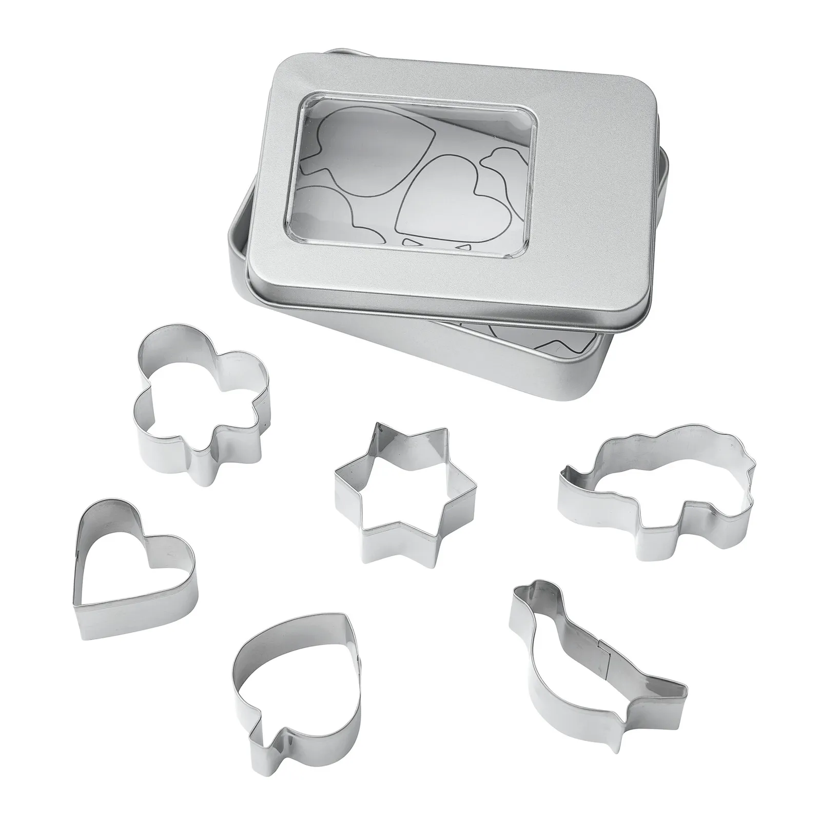 COOKIE BOX - Ausstechförmchen-Set silber, silber – Bild 2