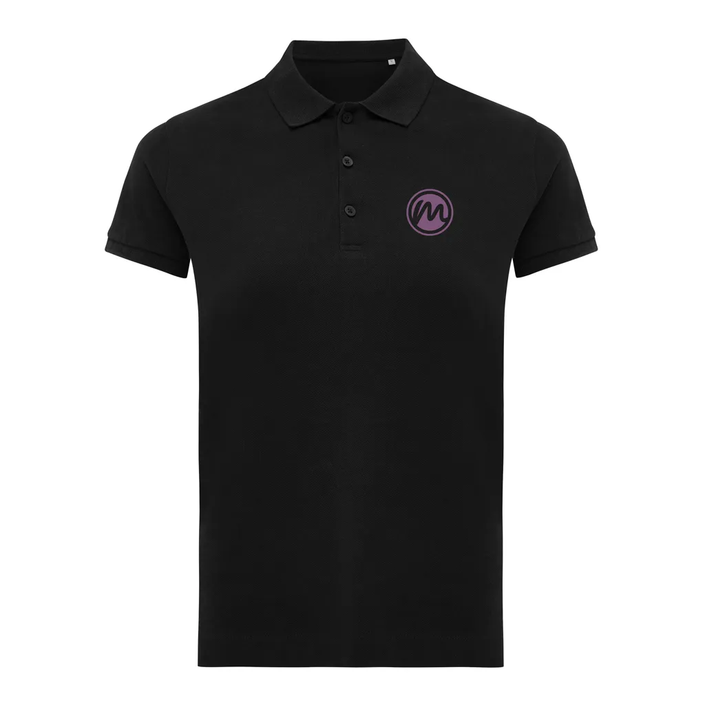 IQONIQ Yosemite Damen Piqué-Poloshirt aus rec. Baumwolle, schwarz – Bild 3