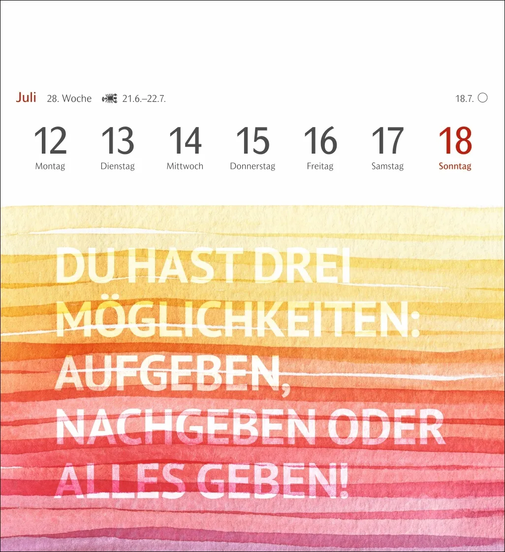 Positive-Sprüche-Kalender Postkartenkalender 2027 – Bild 10